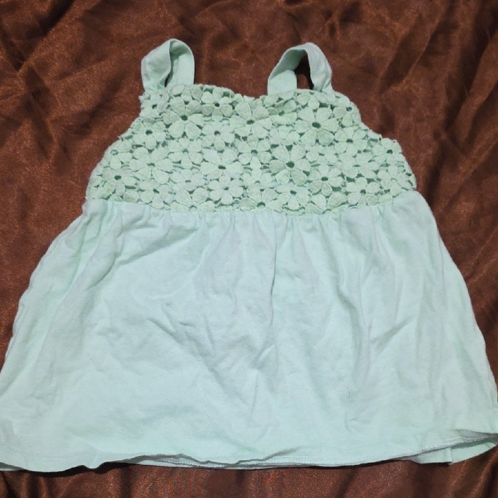 Carter's Light Green Crochet Camisole